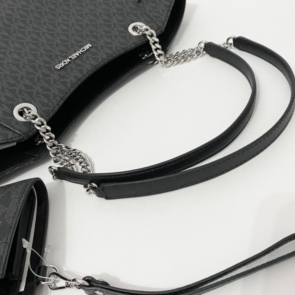 🆕☑️NEW☑️MK chain shoulder tote bag/shoulder bag🆕black - Picture 8 of 9